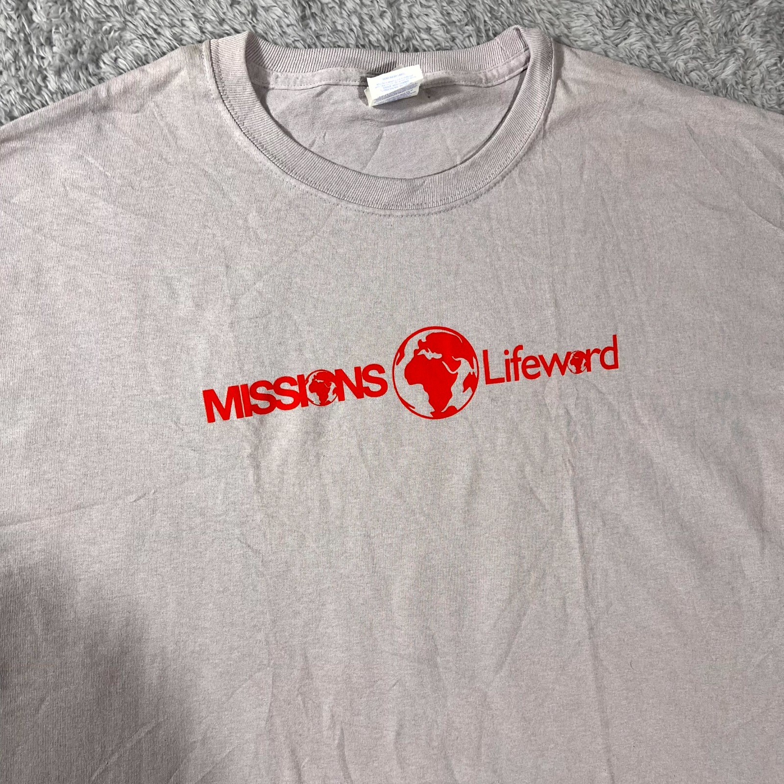 Port & Company Core Cotton Missions Lifeword T Shirt Mens XL Gray Short Sleeve gallery