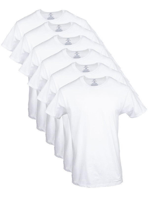 George Men's ultra soft Crew T-shirts , 6-Pack Size FROM S To 3XL gallery