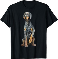 Watercolor Portrait Doberman Pinscher For Dog Owners Unisex T-ShirtS-3XL D7896