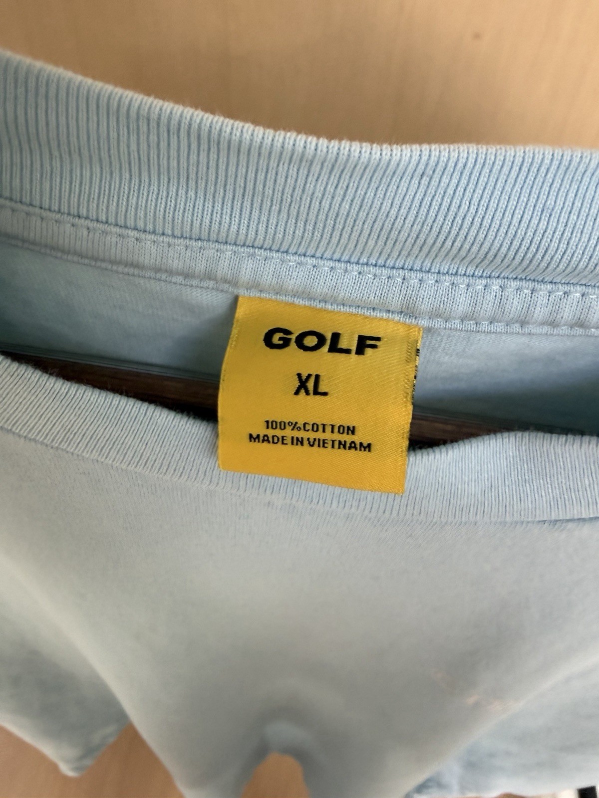 Men’s Golf Wang Save The Bees Shirt Size Xl Light Blue gallery
