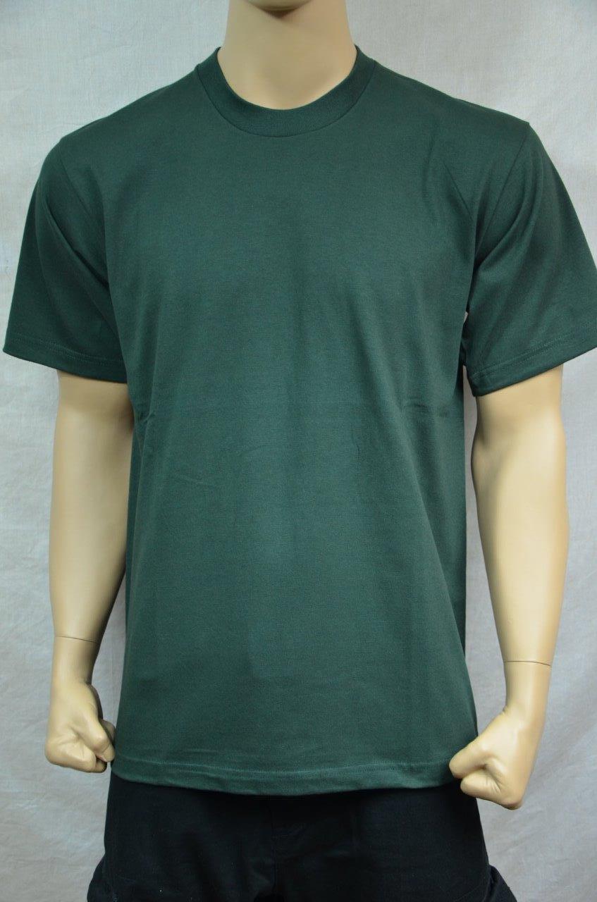 1 NEW PRO5 SUPER HEAVY WEIGHT T-SHIRT FOREST GREEN TEE PLAIN BLANK COTTON S-7XL gallery