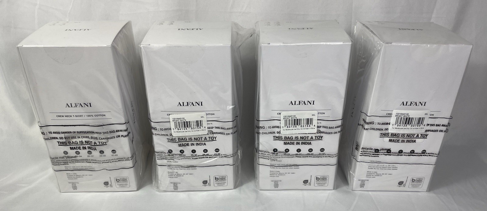 ALFANI Lot of 4 Men's XXL 4-Pack Slim-Fit Solid Cotton Undershirts 16 Total NWT gallery