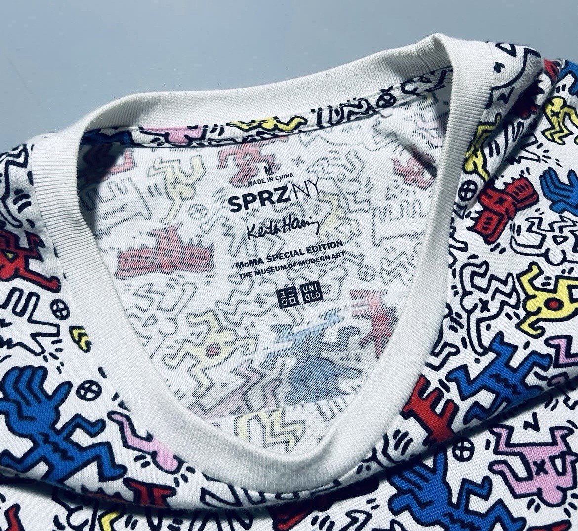 Keith Haring T-Shirt Pop Art Graffiti AOP for MoMA Uniqlo SPRZ NY SZ M gallery