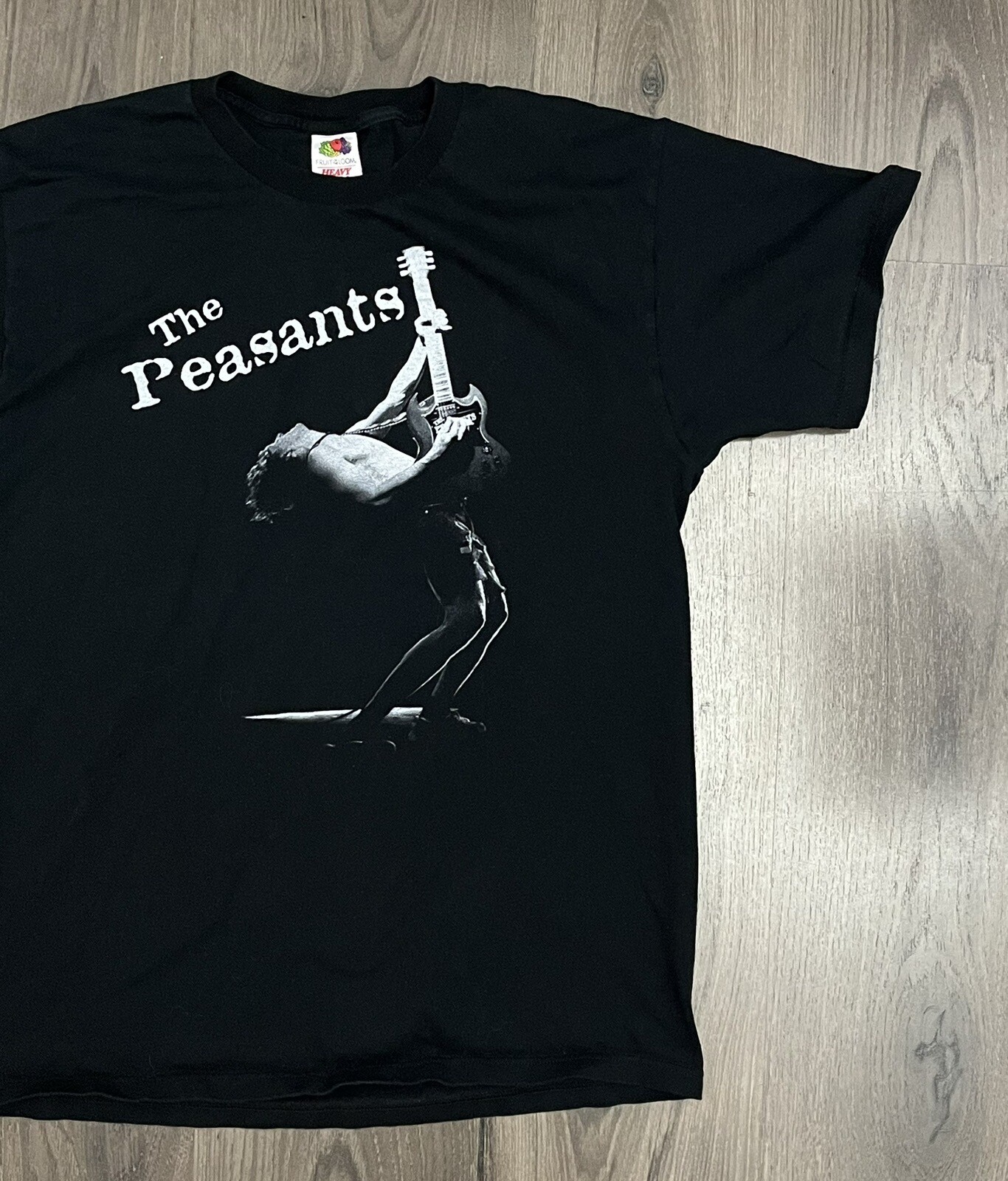 The Peasants T Shirt Vintage Black Large Indie Rock Boston Band Tee gallery