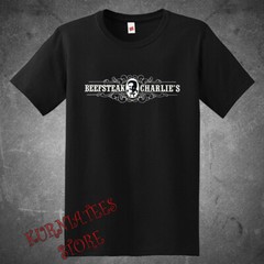 BEEFSTEAK CHARLIE’S Restaurant Men’s Black Size S to 5XL