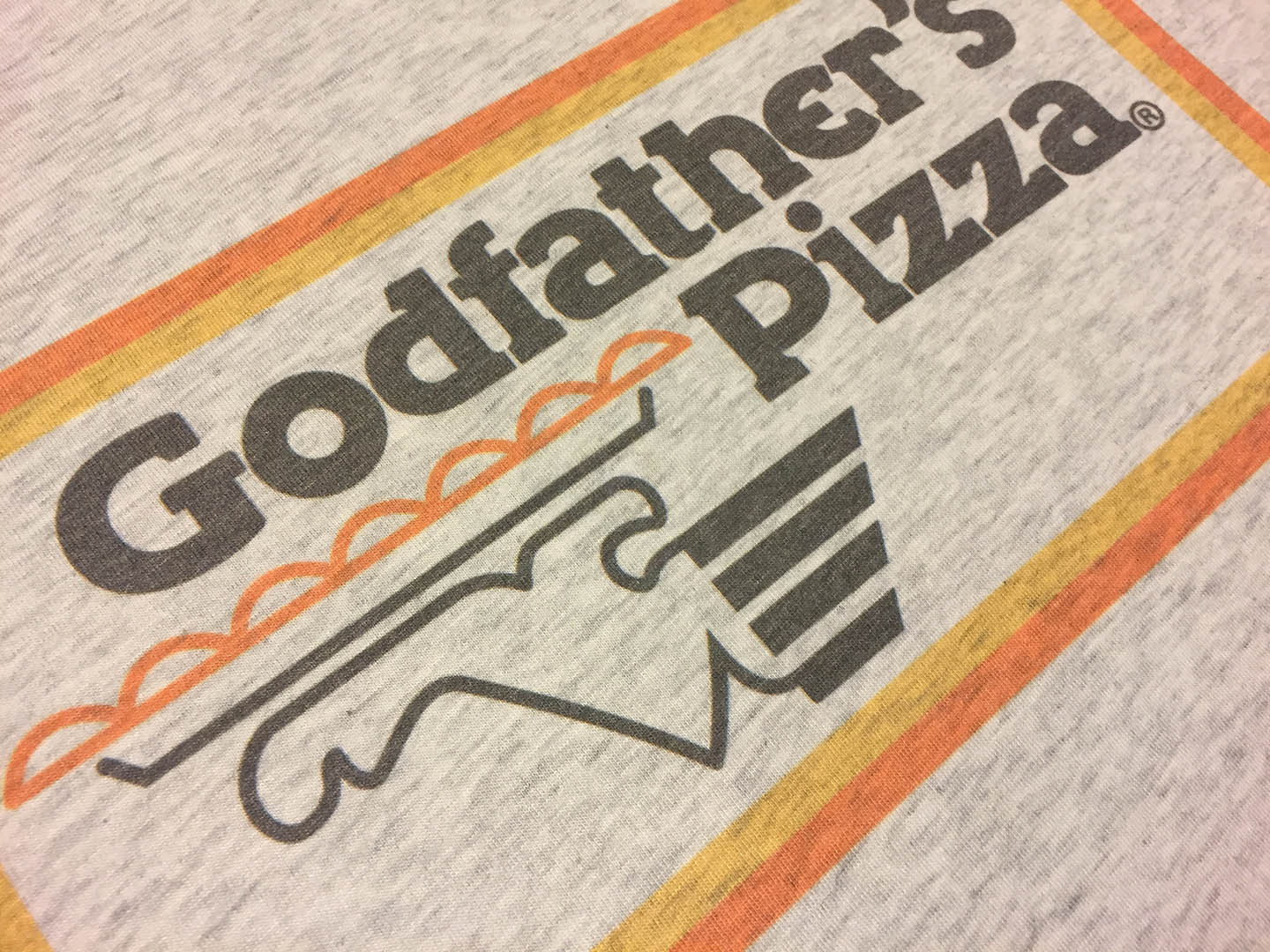 Godfathers Pizza 1980s restaraunt Tee T-SHIRT FREE SHIP USA Fast Food gallery
