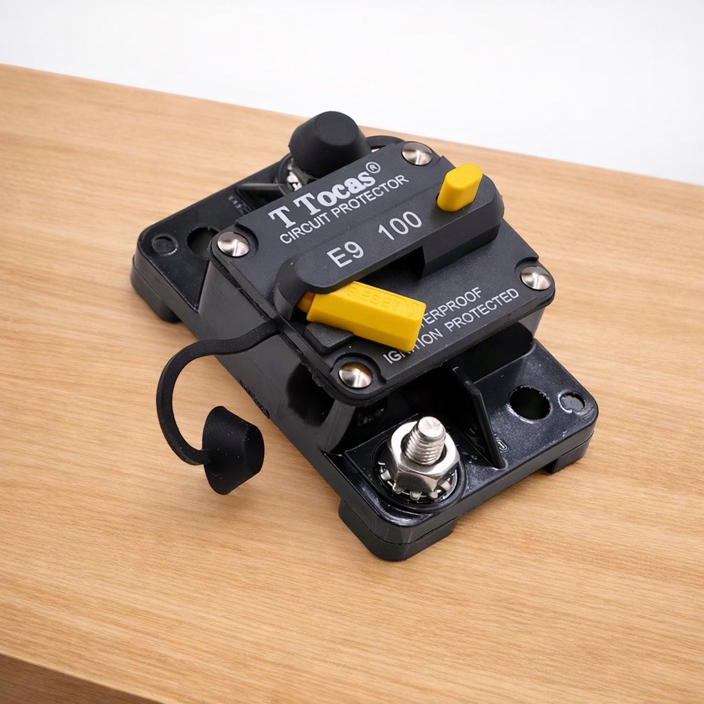 E9 100 Amp Circuit Breaker with Manual Reset | Waterproof IP67 DC12V – 48V 100A
