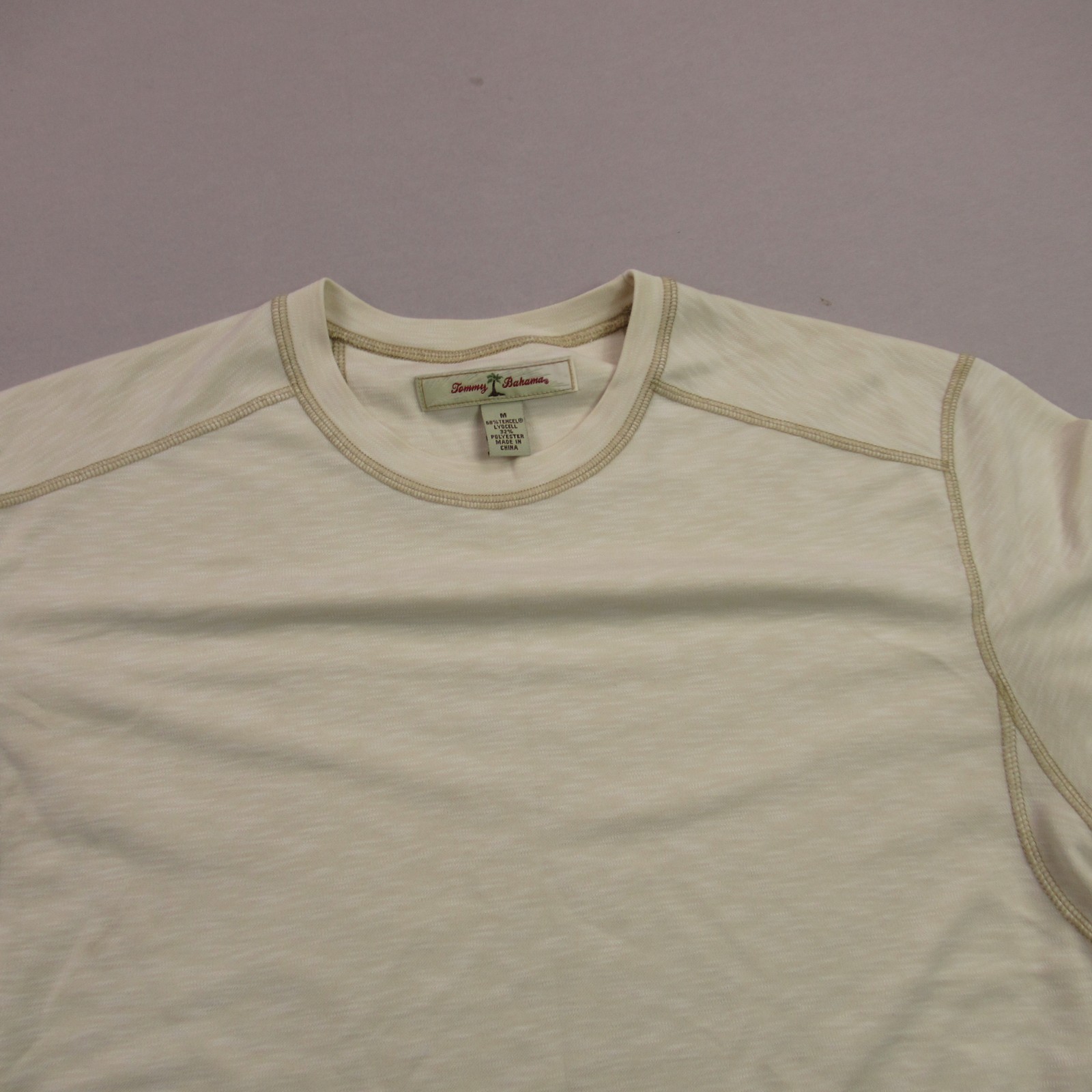 Tommy Bahama Shirt Mens Medium Short Sleeve Crew Neck Outdoor Yellow Lightweight gallery