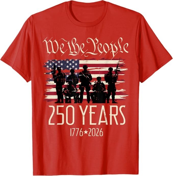 250 Years US Flag 250th Anniversary American Birthday USA T-Shirt gallery