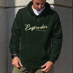 Connecticut New Englander Slant Script Adult T-shirt Sweatshirt Hoodie, S-XXL