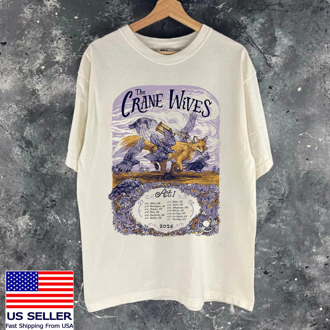 The Crane Wives Band Act I Spring Tour T Shirt Size S-5XL gallery