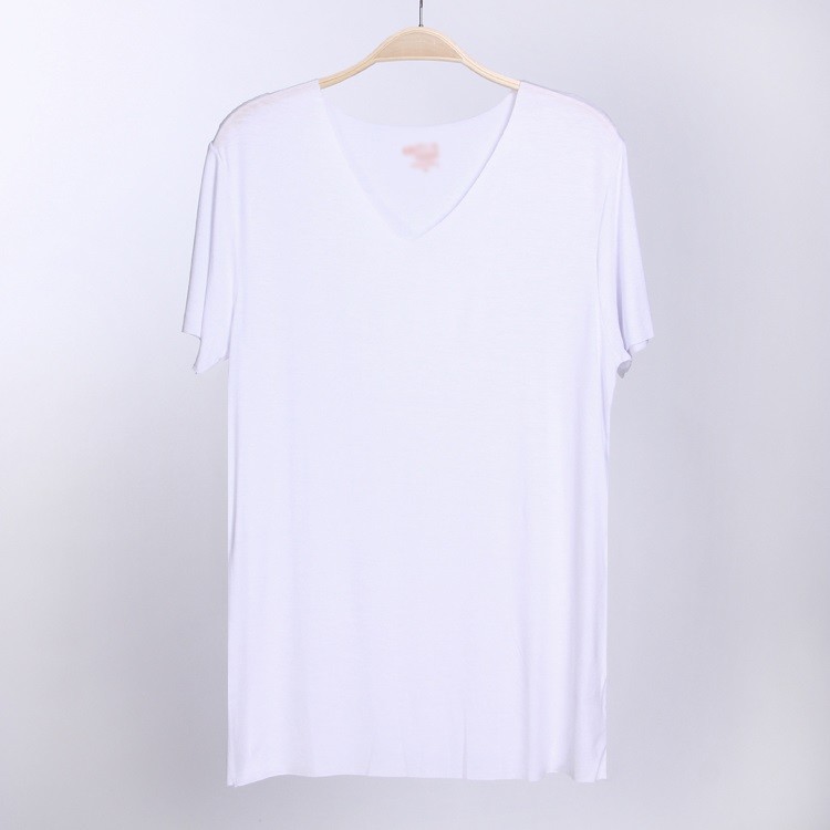 New Men’s Summer Classic Casual Bamboo Fiber V-Neck Sports T-Shirt Top Fashion