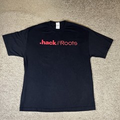 Vintage Y2K Hack Roots T-Shirt AAA Size XL Anime Comic Manga Bandai Promo Tee