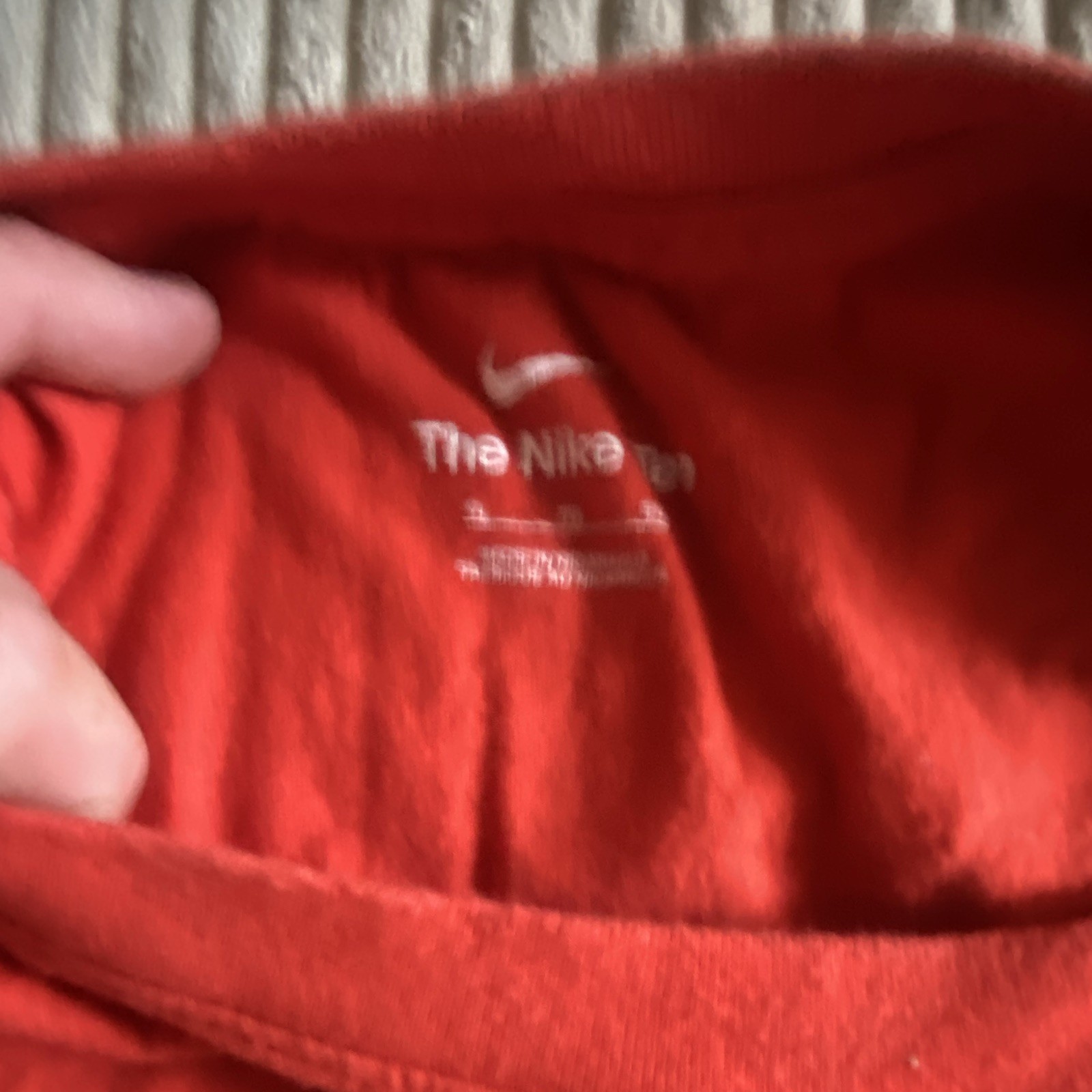 Nike The Nike Tee Men's Red Graphic Logo T-Shirt XL Short Sleeve Crew Neck gallery
