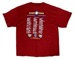 Y2K 2007 Cooperstown Dream Park 100% Cotton Red Baseball T-Shirt Size XL