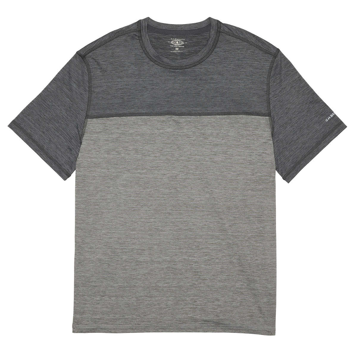 G.H. Bass Performance T Shirt Cooling Wicking Sunblock UPF 50 Blue Black or Gray