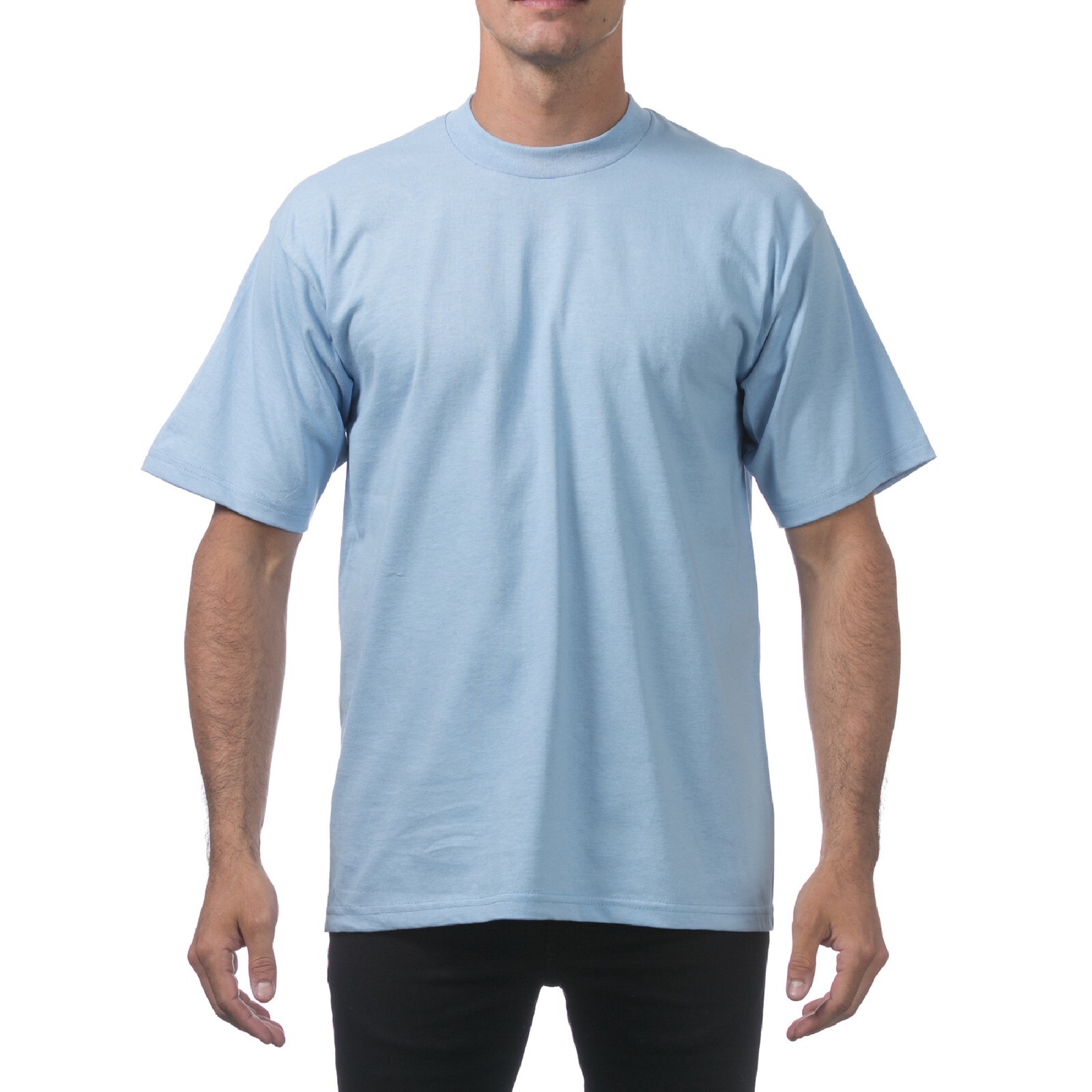 PROCLUB MENS HEAVYWEIGHT SHORT SLEEVE T SHIRTS PRO CLUB CASUAL COTTON TEE SHIRT gallery