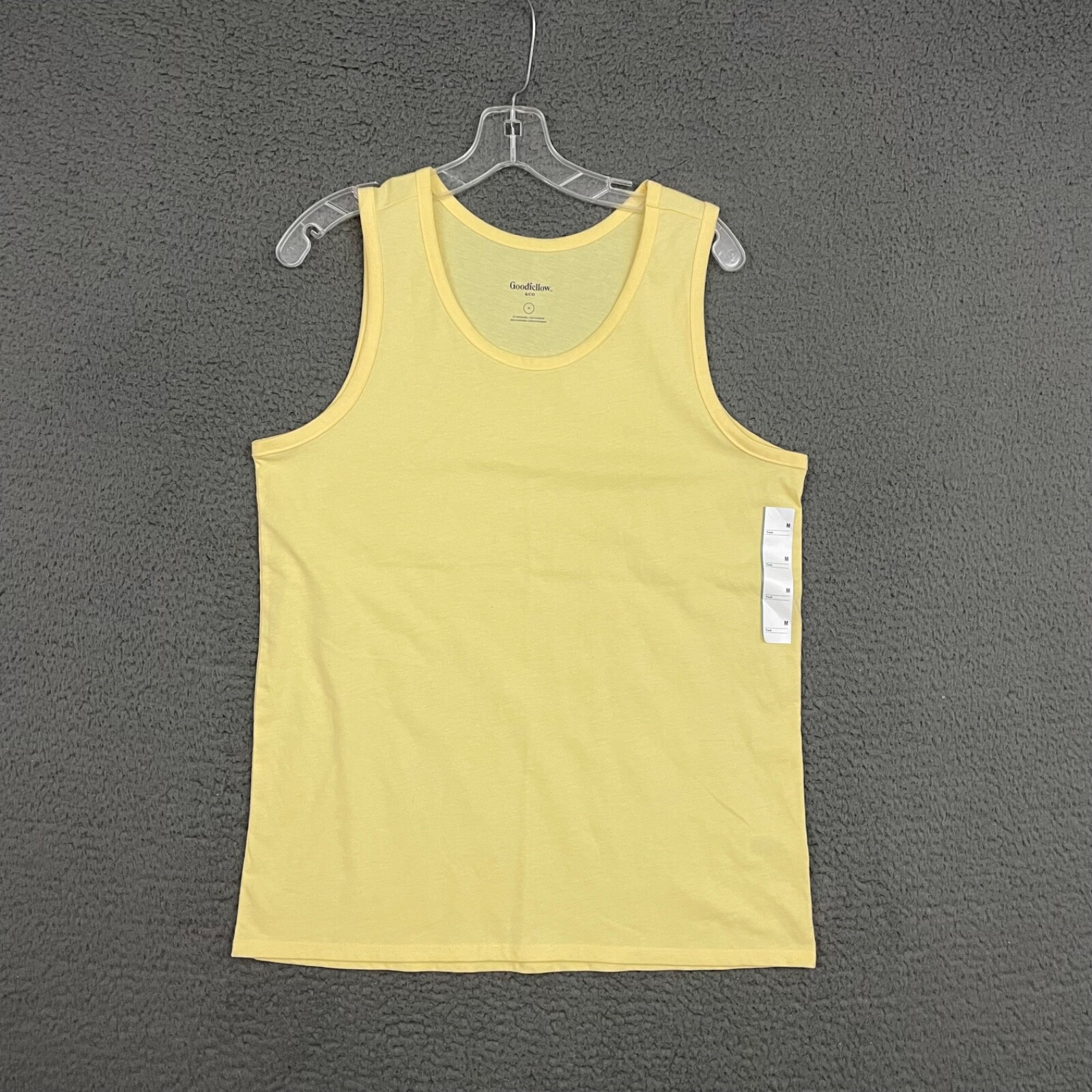 Goodfellow & Co Tank Top Mens Medium Yellow Sleeveless Casual Outdoor Dad Beach
