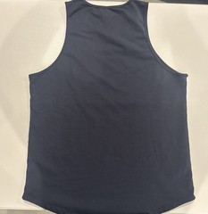 BYLT Premium Basics Lux Drop Cut Tank Mens XL Navy Blue White Colorblock Shirt
