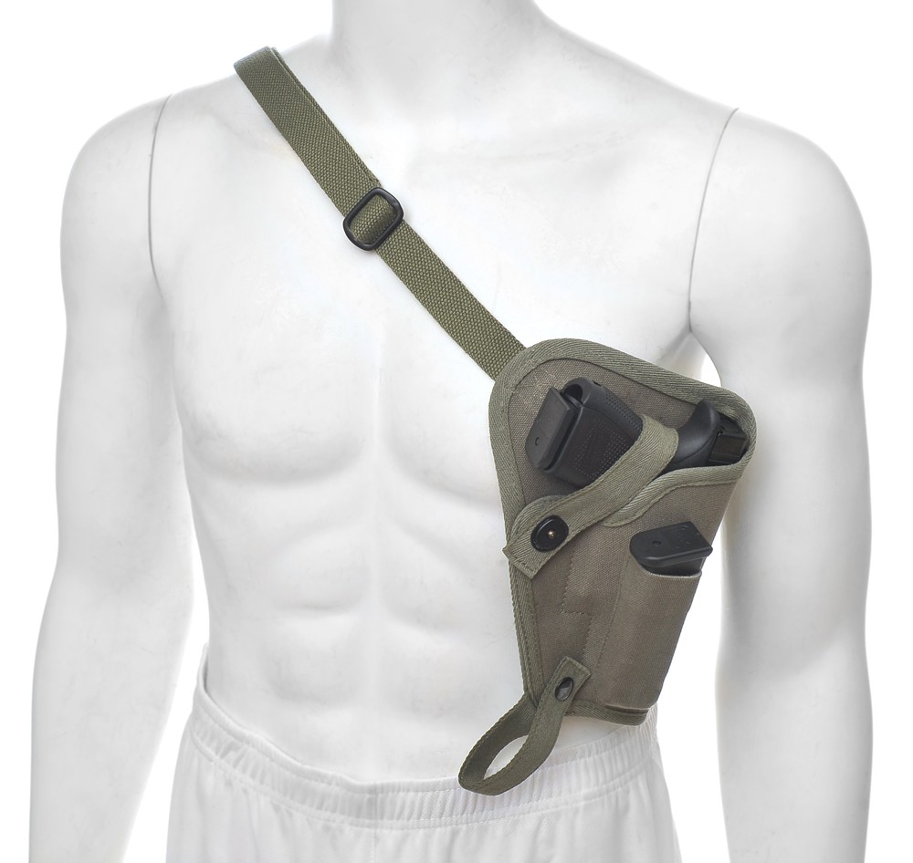 OD M3 Tanker Shoulder Holster with Magazine Pouch fits Glock 19 and Glock 17
