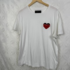 Abercrombie & Fitch Pride Capsule Flip Sequin Heart White Tee Size XL