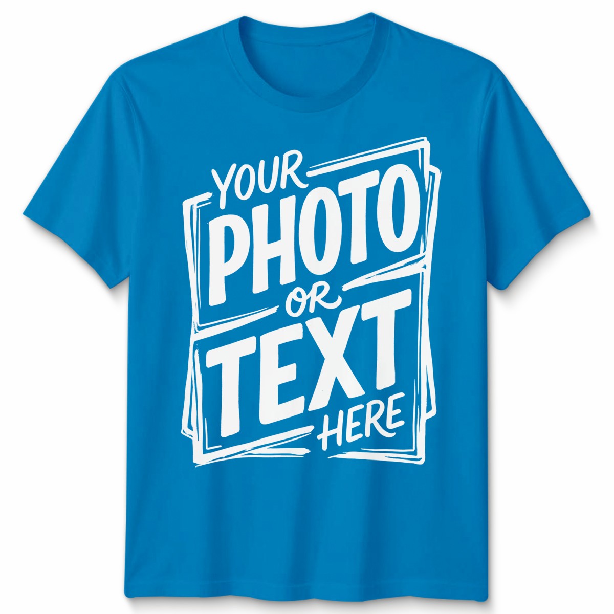 Personalised Unisex T Shirt Custom Photo Text Logo Customised Mens Womens Tee gallery