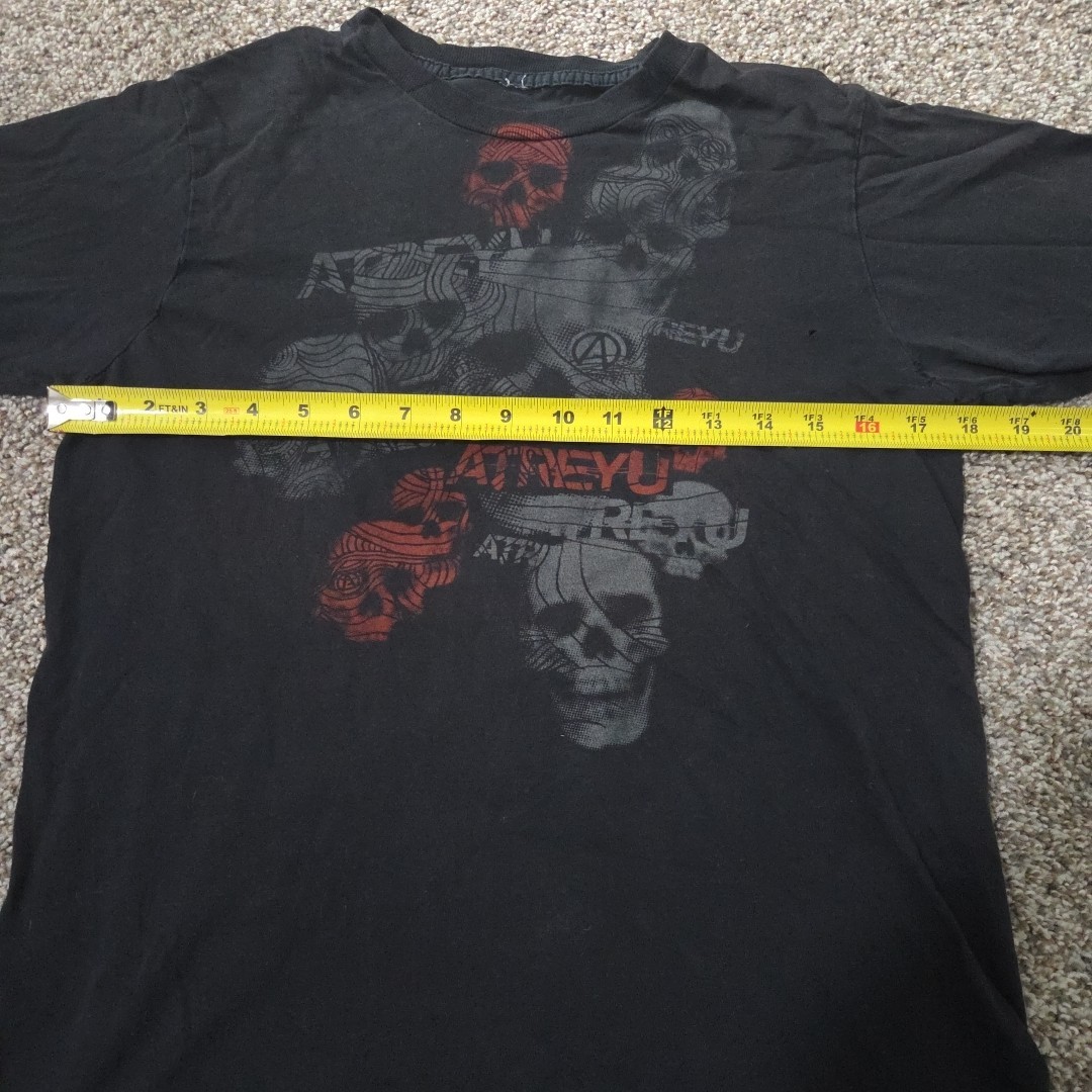 VTG The Core Mens Atreyu Graphic Band T Shirt Size S Grunge Skulls Rock Music gallery