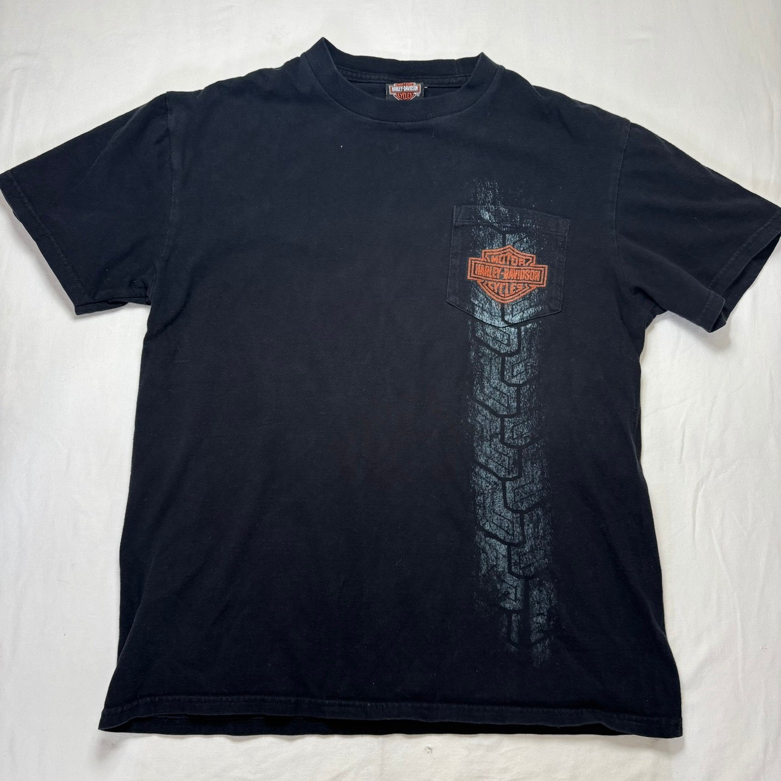 VTG 2009 Harley Davidson T-Shirt Mens L Black Grand Canyon Sedona AZ Pocket Tee gallery
