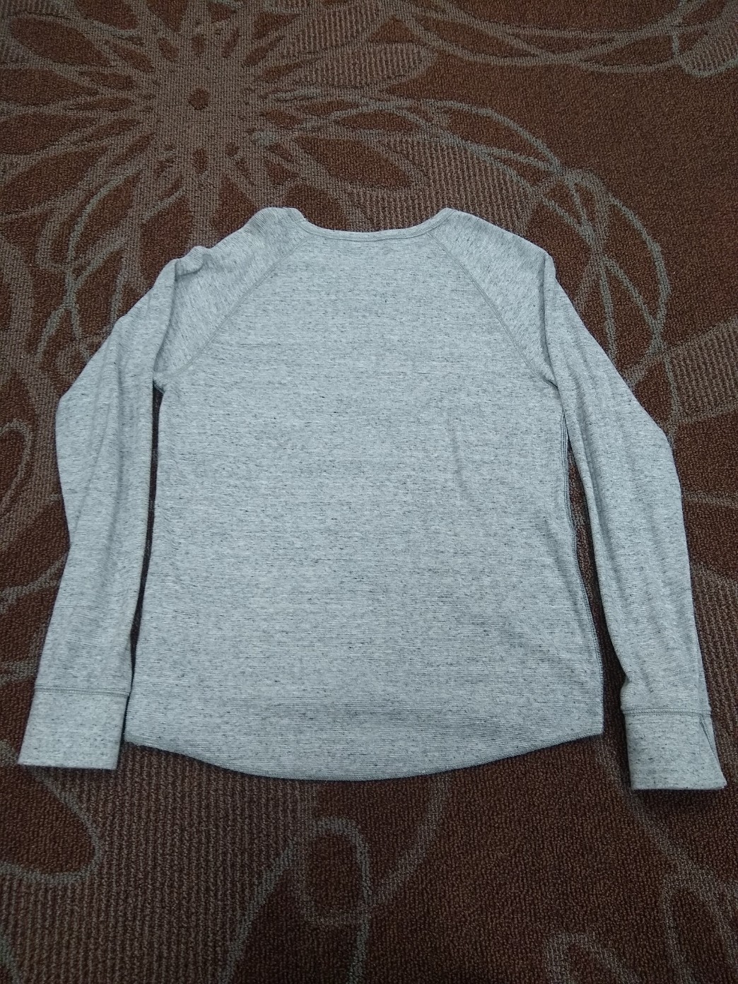 American Eagle Long Sleeve Shirt Gray Men's Size Medium Thermal Embroidered Logo gallery