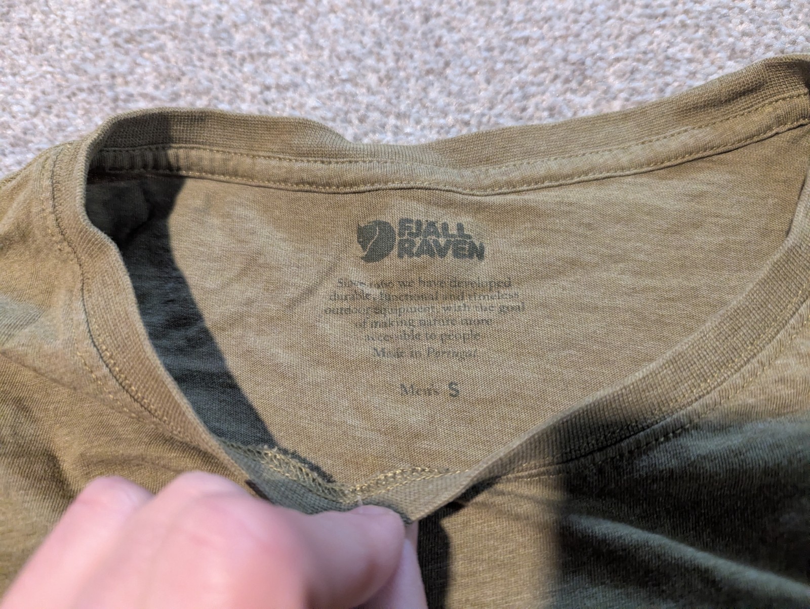 Fjall Raven Shirt Mens Small Green Vardag Crewneck T-shirt Fjallraven gallery