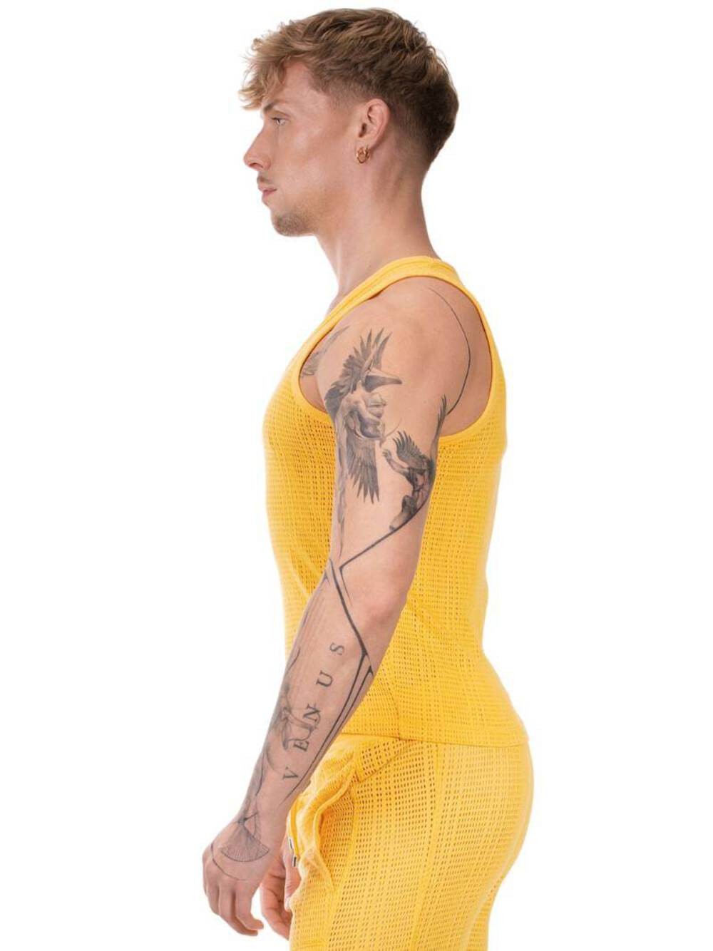 BARCODE Berlin Alabin Knitted Mesh Trendy Tank Top, Semi-Transparent, Breathable gallery