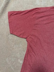 Junior Mens Dellarious Red Astronaut Holding Flower Graphic T-shirt. Size Large