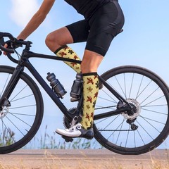 Avocado Compression Socks Women Men Knee High Stocking For Running Support