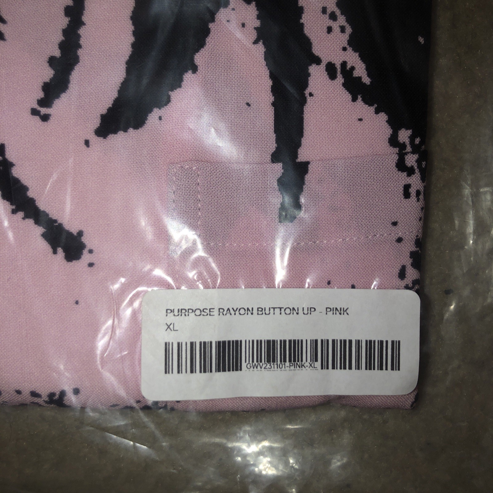 Golf Wang Purpose Rayon Button Up - Pink XL gallery