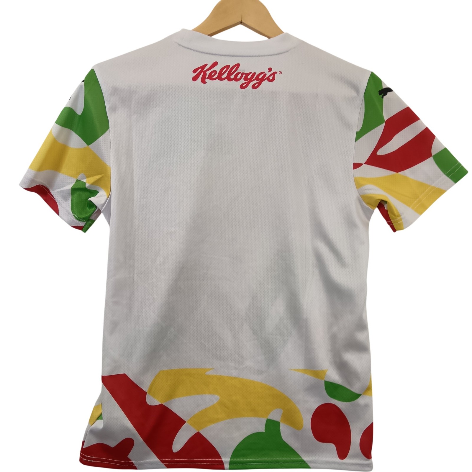Puma Kellogg's FC Jersey Junior 13-14Y White Multicoloured with Tags Preloved gallery