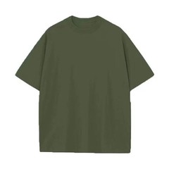 Men’s 230G Solid Color 100% Cotton Casual Sports Oversized Short Sleeve T-Shirt