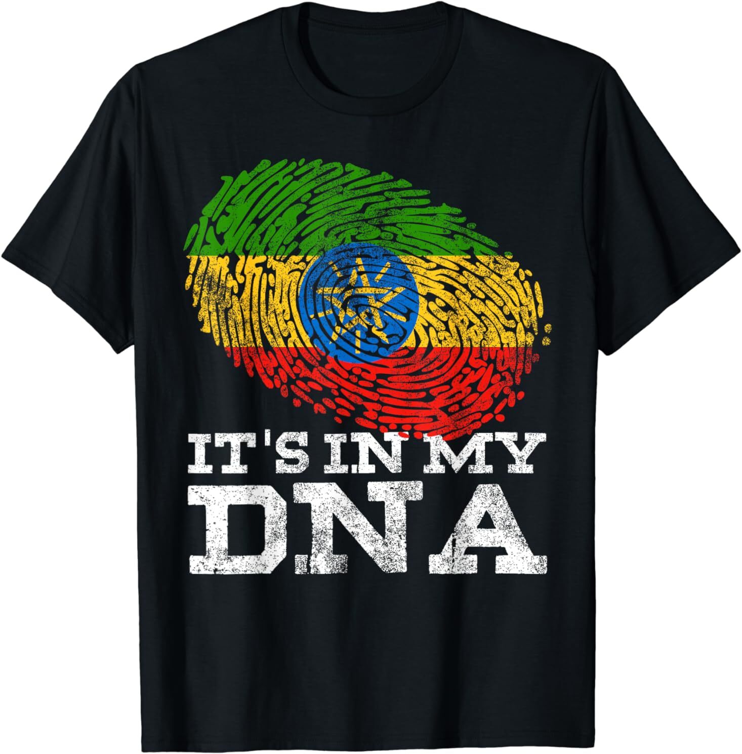 NEW LIMITED It's In My DNA Ethiopian Gifts Africa Ethiopia Flag T-Shirt S-3XL gallery