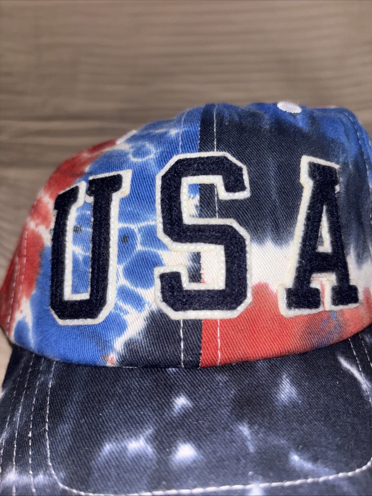 POLO Ralph Lauren NATIONAL TEAM USA TIE-DYE CHINO BALL CAP Leather Strap gallery