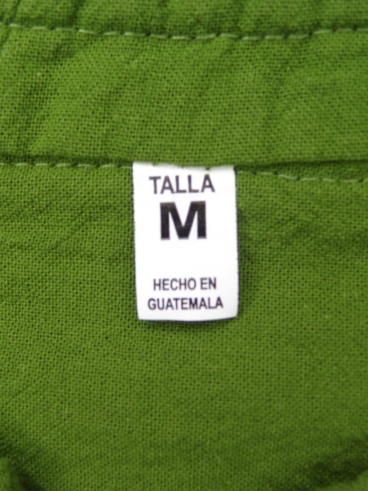 Artisanal Guatemalan Colorful Trim Shirt Green Cotton Mayan Men's M / Women's L gallery
