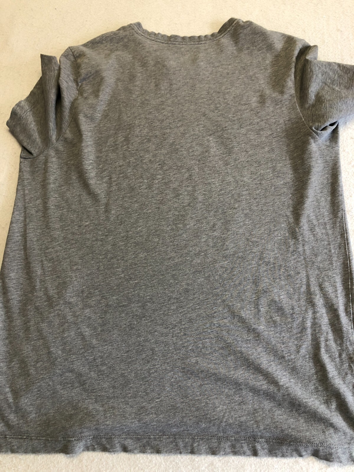 Nike T-Shirt Men's Extra Large Dri-Fit Swoosh Logo Gray Activewear Casual Tee gallery