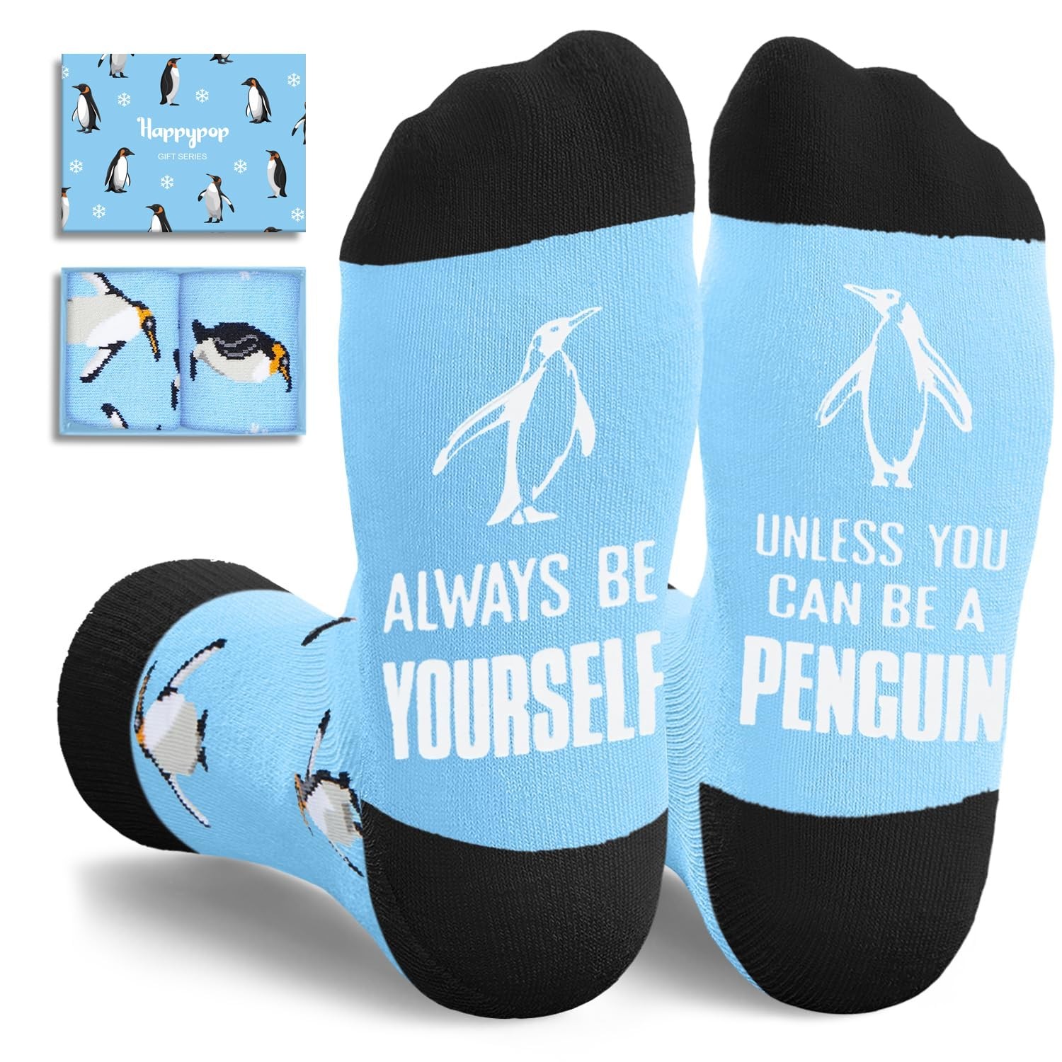 Penguin Gifts for Men Women - Funny Crazy Penguin Socks for Teens, Animal Socks gallery