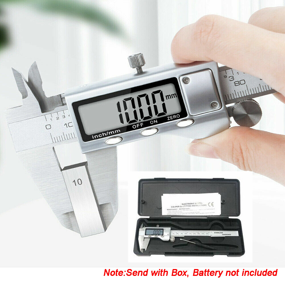 150mm 6″ Digital Caliper Vernier Micrometer Electronic Measuring Ruler
