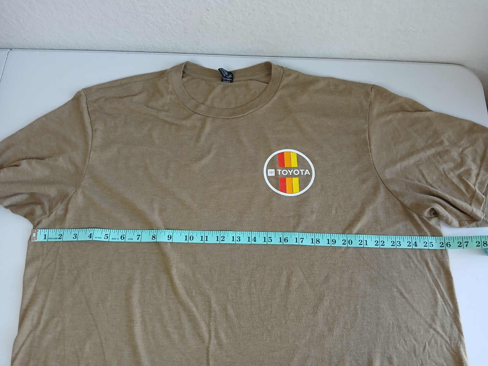 TOYOTA RACING Khaki Tan Mens Double Sided Shirt 3XL Used gallery