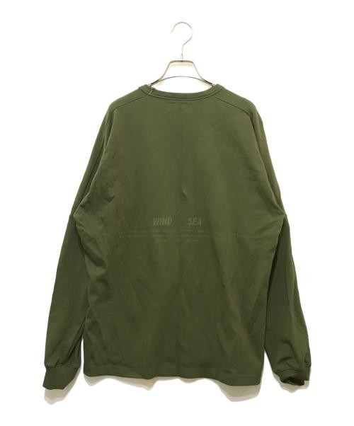 WIND AND SEA Long sleeve cut and sew green WDS-0-TECH-23-Q2-C gallery