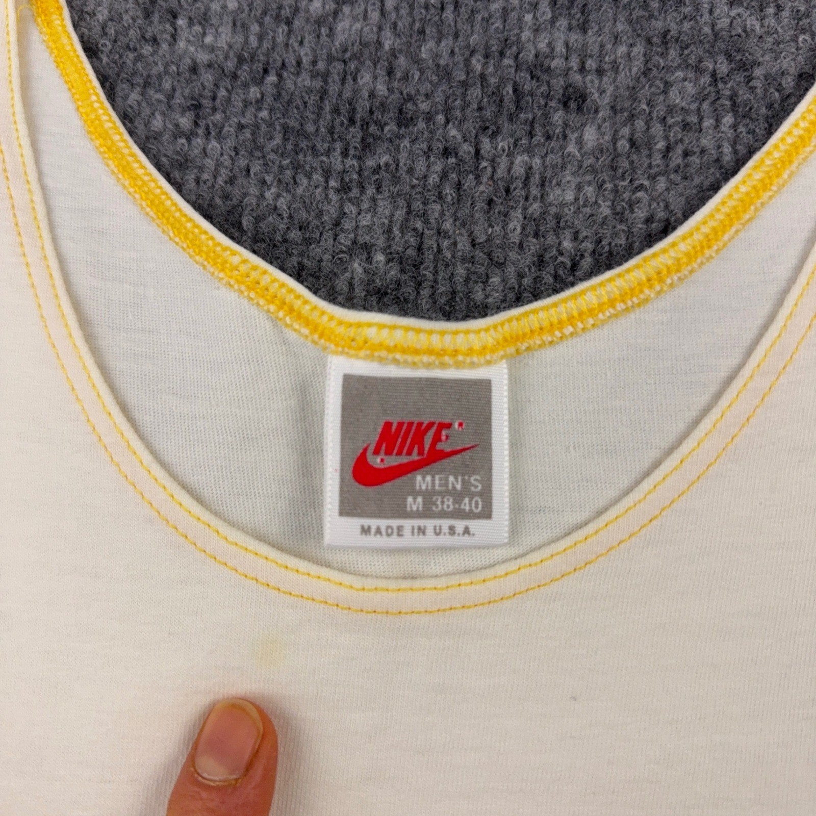 Vintage 90s Nike Bo Jackson YO Tank Top Mens Medium Single Stitch Made in USA gallery
