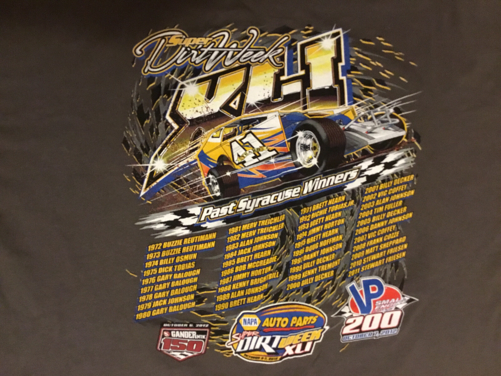 FORMULA 1 GILDAN Short Sleeve T-Shirt Sz 4XL Gray, Blue, Yellow gallery