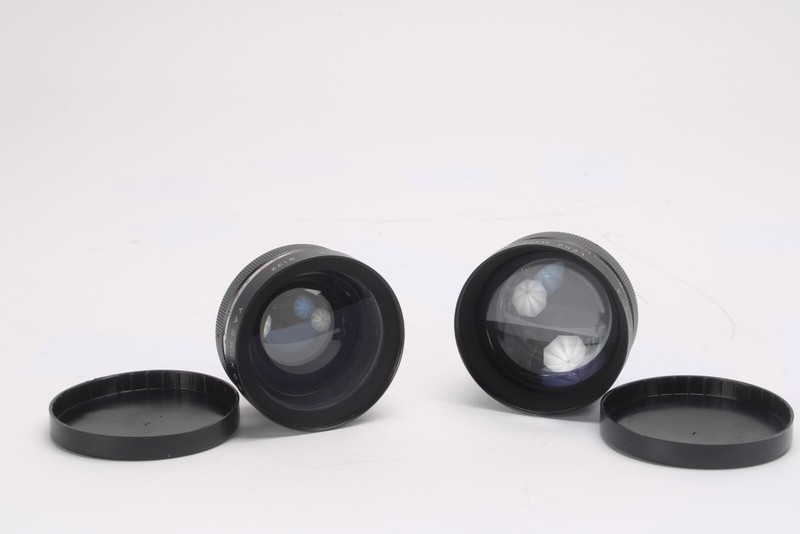Yashikor S012 Telephoto f/4 Lens & S102 Wide Angle f/4 Lens With Case
