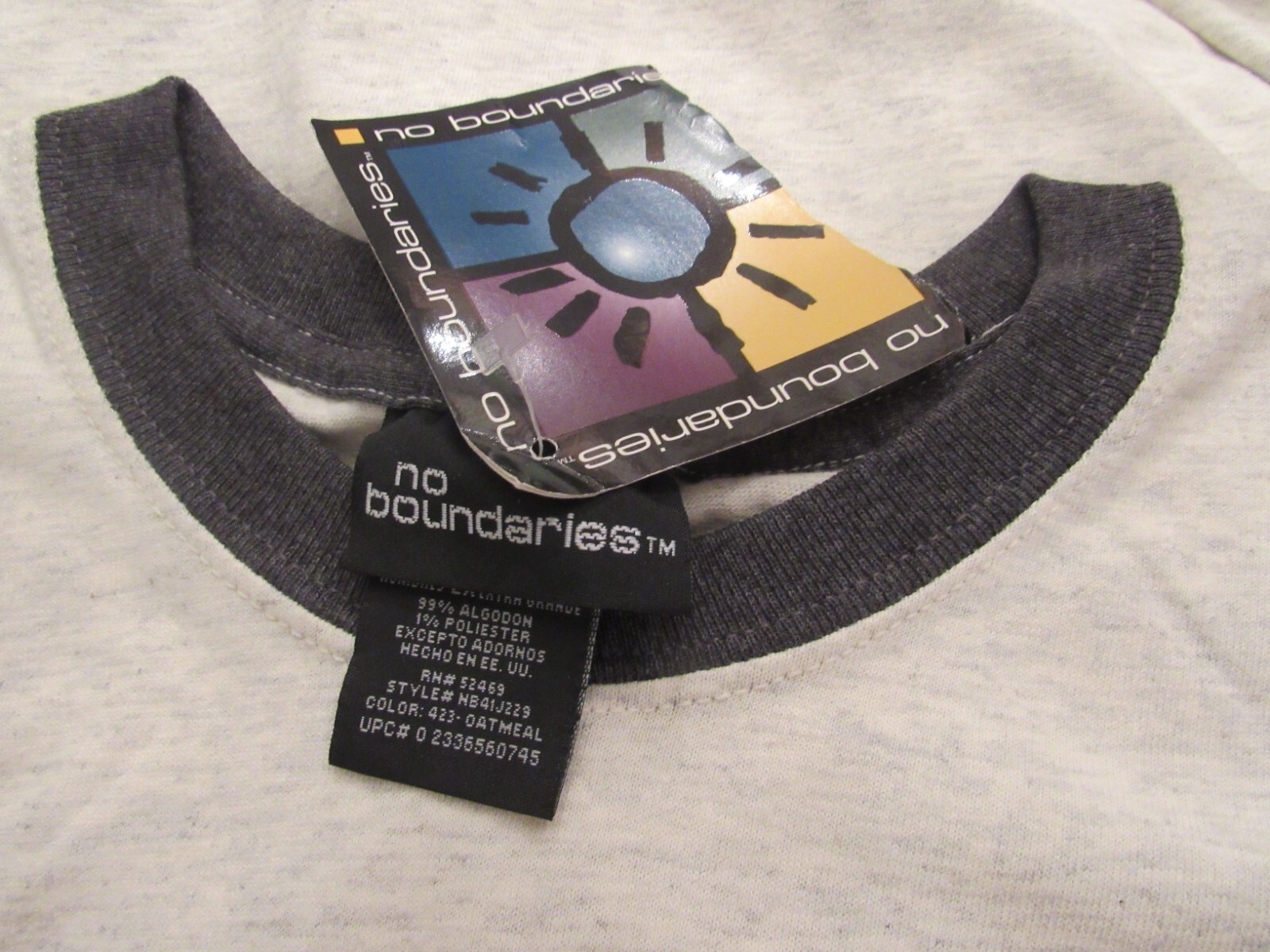 no boundaries oatmeal stretch cotton t shirt GONNA EAT THAT? men's XL NWD gallery