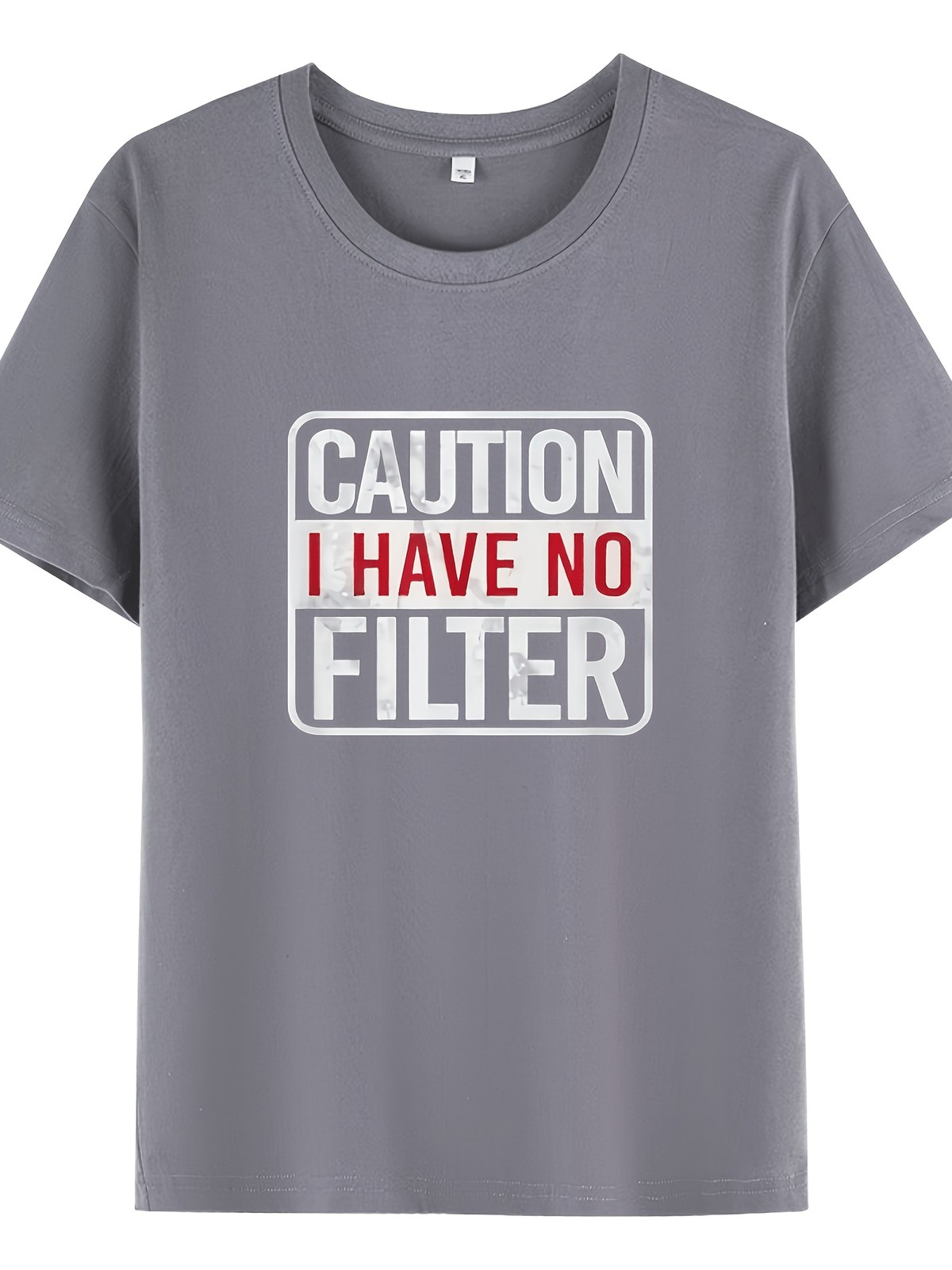 Funny Sarcastic "No Filter" Quote T-Shirt, Men Casual Mild Stretch Short Sleeve gallery