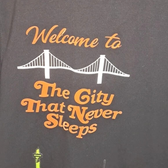 Eternity BC/AD New York NY Elements Black T Shirt Men NYC Patches Art Tee gallery